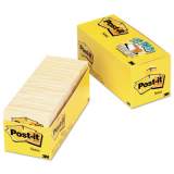 Post-it Notes Original Pads in Canary Yellow, Cabinet Pack, 3 x 3, 90-Sheet, 18/Pack (65418CP)