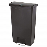 Slim Jim Streamline Resin Step-On Container, Front Step Style, 18 gal, Polyethylene, Black (1883613)