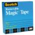 Scotch Removable Tape, 1" Core, 0.75" x 36 yds, Transparent (811341296)