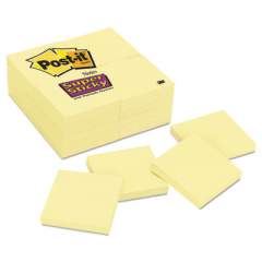 Post-it Notes Super Sticky Canary Yellow Note Pads, 3 x 3, 90-Sheet, 24/Pack (65424SSCY)