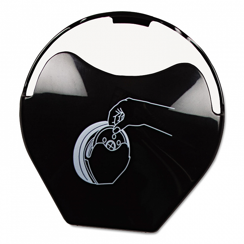 Replacement Lid Dispenser Door For L2200C, 5" dia, Black (100662)