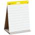 Post-it Easel Pads Super Sticky Self-Stick Tabletop Easel Pad with Command Strips, Presentation Format (1 1/2" Rule), 20 White 20 x 23 Sheets (563PRL)