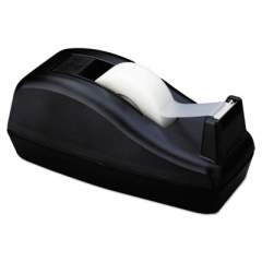 Scotch Deluxe Desktop Tape Dispenser, Heavily Weighted, Attached 1" Core, Black (C40BK)