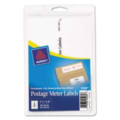 Avery Postage Meter Labels for Personal Post Office, 1.78 x 6, White, 2/Sheet, 30 Sheets/Pack, (5289) (05289)