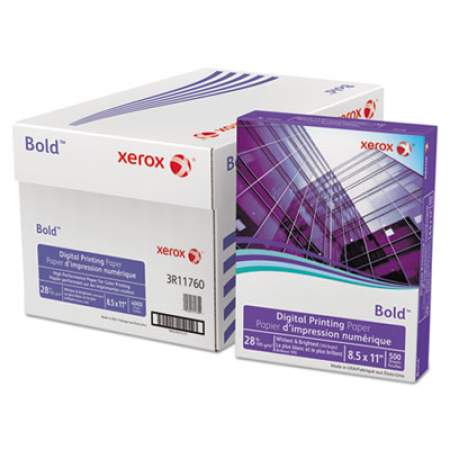 Xerox Bold Digital Printing Paper, 100 Bright, 28lb, 8.5 x 11, White, 500/Ream (3R11760)