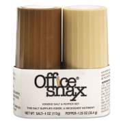 Office Snax Condiment Set, 4 oz Salt, 1.5 oz Pepper, Two-Shaker Set (00057)