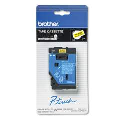 Brother P-Touch TC Tape Cartridge for P-Touch Labelers, 0.47" x 25.2 ft, Black on Yellow (TC7001)