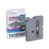Brother P-Touch TX Tape Cartridge for PT-8000, PT-PC, PT-30/35, 0.35" x 50 ft, Black on White (TX2211)