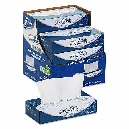 ps Ultra Facial Tissue, 2-Ply, White, 125 Sheets/Box, 10 Boxes/Carton (4836014)
