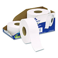 White Jumbo Bathroom Tissue, Septic Safe, 2-Ply, 3.5" x 1,000 ft, 4 Rolls/Carton (2172114)