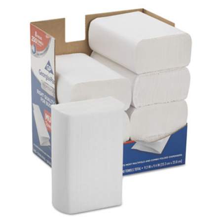 Georgia Pacific Professional Professional Series Premium Folded Paper Towels, M-Fold, 9 2/5x9 1/5, 250/Bx, 8 Bx/Carton (2212014)