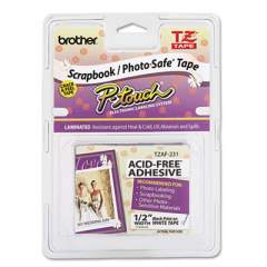 Brother P-Touch TZ Photo-Safe Tape Cartridge for P-Touch Labelers, 0.47" x 26.2 ft, Black on White (TZEAF231)
