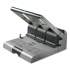 Swingline 160-Sheet Antimicrobial Protected High-Capacity Adjustable Punch, Two- to Three-Hole, 9/32" Holes, Putty/Gray (74650)