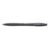 BIC Atlantis Stic Ballpoint Pen, Stick, Medium 1 mm, Black Ink, Black Barrel, Dozen (VSG11BK)