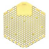 Fresh Products Wave 3D Urinal Deodorizer Screen, Citrus Scent, Yellow, 10/Box (3WDS60CITBX)