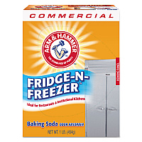 Fridge-N-Freezer Pack Baking Soda, Unscented, Powder, 16 oz, 12/Carton (3320084011CT)