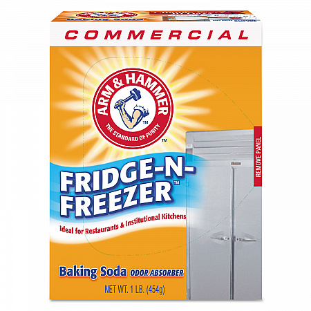 Fridge-N-Freezer Pack Baking Soda, Unscented, Powder, 16 oz, 12/Carton (3320084011CT)