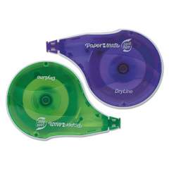 Paper Mate Liquid Paper DryLine Correction Tape, Non-Refillable, 1/6" x 472", 2/Pack (6137206)