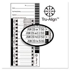 Time Clock Cards for Lathem Time 1600E, One Side, 4 x 9, 100/Pack (16100)