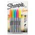 Sharpie Neon Permanent Markers, Fine Bullet Tip, Assorted Colors, 5/Pack (1860443)