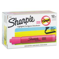 Sharpie Tank Style Highlighters, Pink Ink, Chisel Tip, Pink Barrel, Dozen (25009)