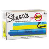 Sharpie Tank Style Highlighters, Blue Ink, Chisel Tip, Blue Barrel, Dozen (25010)