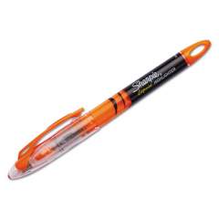 Sharpie Liquid Pen Style Highlighters, Fluorescent Orange Ink, Chisel Tip, Orange/Black/Clear Barrel, Dozen (1754466)
