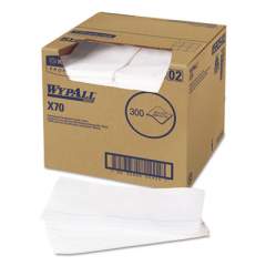 WypAll X70 Wipers, Kimfresh Antimicrobial, 12 1/2 x 23 1/2, White, 300/Box (05925)