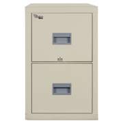 Patriot by FireKing Insulated Fire File, 1-Hour Fire Protection, 2 Legal/Letter File Drawers, Parchment, 17.75 x 25 x 27.75 (2P1825CPA)