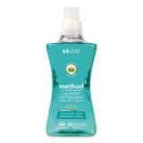 Method 4X Concentrated Laundry Detergent, Beach Sage, 53.5 oz Bottle, 4/Carton (01489)