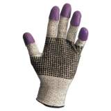 KleenGuard G60 Purple Nitrile Cut-Resistant Gloves, 210mm Length, X-Small, Blk/white/purple (13844)