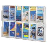 Safco Reveal Clear Literature Displays, 12 Compartments, 30w x 2d x 20.25h, Clear (5604CL)