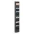 Safco Steel Magazine Rack, 23 Compartments, 10w x 4d x 65.5h, Black (4322BL)