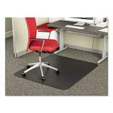 deflecto SuperMat Frequent Use Chair Mat for Medium Pile Carpet, 45 x 53, Rectangular, Black (CM14242BLK)
