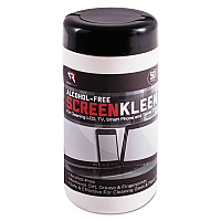 ScreenKleen Monitor Screen Wet Wipes, Cloth, 5.25 x 5.75, Unscented, 50/Tub (RR1491)