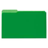 Universal Interior File Folders, 1/3-Cut Tabs, Legal Size, Green, 100/Box (15302)