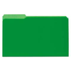 Universal Interior File Folders, 1/3-Cut Tabs, Legal Size, Green, 100/Box (15302)