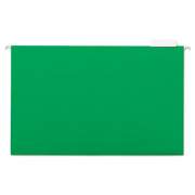 Universal Deluxe Bright Color Hanging File Folders, Legal Size, 1/5-Cut Tab, Bright Green, 25/Box (14217)