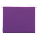Universal Deluxe Bright Color Hanging File Folders, Letter Size, 1/5-Cut Tab, Violet, 25/Box (14120)