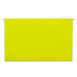 Universal Deluxe Bright Color Hanging File Folders, Legal Size, 1/5-Cut Tab, Yellow, 25/Box (14219)