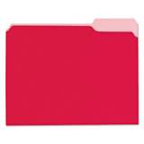 Universal Interior File Folders, 1/3-Cut Tabs, Letter Size, Red, 100/Box (12303)