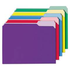 Universal Interior File Folders, 1/3-Cut Tabs, Letter Size, Assorted, 100/Box (12306)