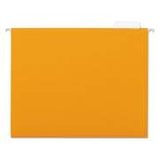 Universal Deluxe Bright Color Hanging File Folders, Letter Size, 1/5-Cut Tab, Orange, 25/Box (14122)