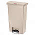 Streamline Resin Step-On Container, Front Step Style, 13 gal, Polyethylene, Beige (1883458)