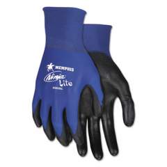 MCR Safety Ultra Tech Tactile Dexterity Work Gloves, Blue/Black, Small, 1 Dozen (N9696S)