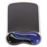Kensington Duo Gel Wave Mouse Pad Wrist Rest, Blue (62401)