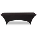 Iceberg iGear Fabric Table Cover, Polyester/Spandex, 30" x 96", Black (16531)