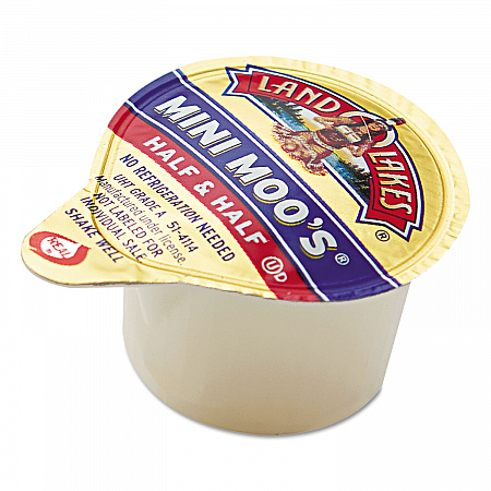 Mini Moo's Half and Half, 0.3 oz Mini Cups, 192/Carton (827976)