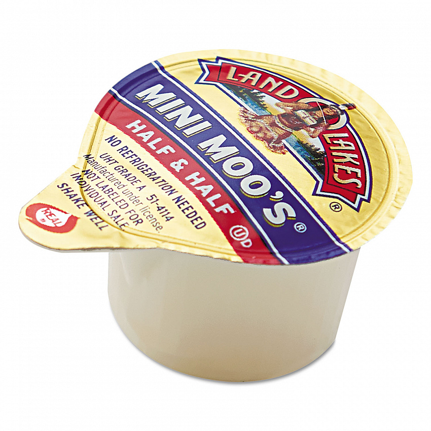 Mini Moo's Half and Half, 0.3 oz Mini Cups, 192/Carton (827976)