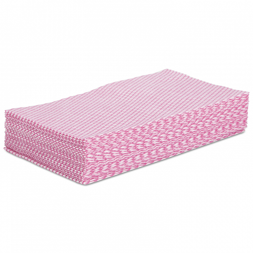 Foodservice Wipers, 12 x 21, Pink/White, 200/Carton (N8140)